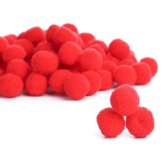 Pompoms Red 10/15/20/25/30 Mm Pompom Pompom Sewing Tilda Crafts Trim Balls  Fluffy Plush Balls for Funny DIY Creative Crafts 