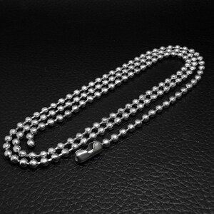 Edelstahl Kugelkette 50cm Halsketten Schmuckkette 1,5/2/3 mm Wählen Schmuck Basteln 2mm / 50cm