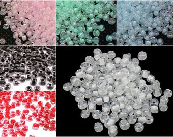 Rocailles Beads Glass Beads 3 mm Inside Color 20g / 100g Color Selection Roccailles, Jewelry Making Glass Seed Beads