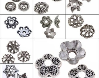 Perlenkappen Tibet Silber Spacer Schmuck Zwischenperlen Wählen Sie Das Modell
