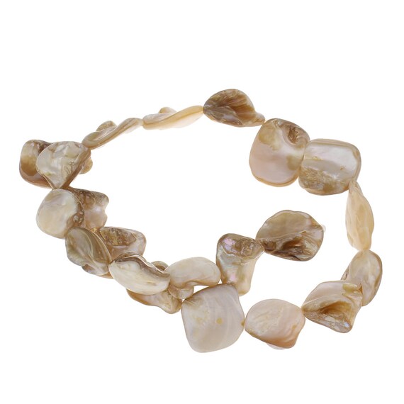 Perlmutt Perlen 20mm Muscheln Perlmuttkette Chips