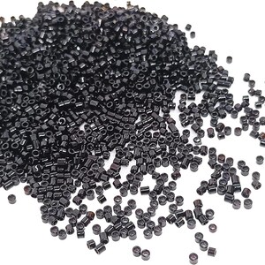 8000 pezzi di perline di vetro con tubo sfumato, perline sciolte distanziate 2 mm x 2,5 mm per realizzare gioielli, collana di braccialetti di moda fai da te, 100 g
