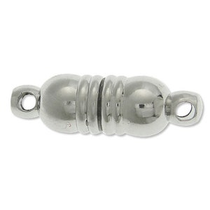 3 pezzi di chiusure magnetiche connettore chiusura in metallo accessori di montaggio gioielli vecchio magnete argento immagine 2
