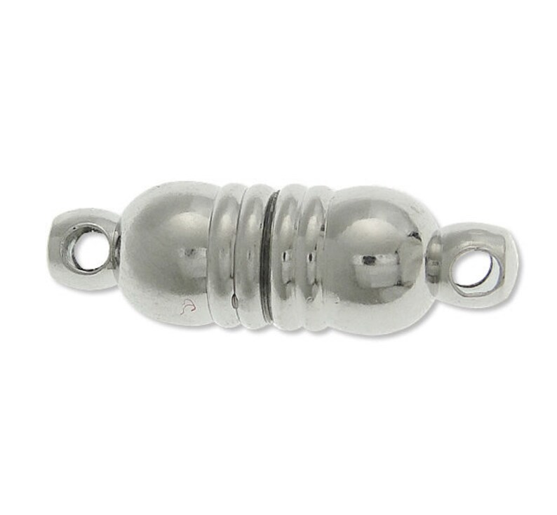 3 pezzi di chiusure magnetiche connettore chiusura in metallo accessori di montaggio gioielli vecchio magnete argento immagine 2