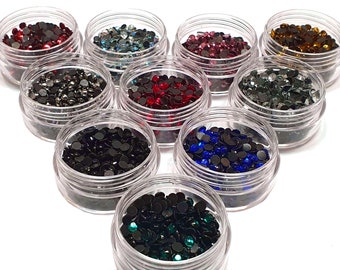 Pack of 5000 hotfix rhinestones, 4 mm SS16 AAA quality, iron-on 10 colors with sorting box glitter stones rhinestone glass rhinestone beads