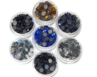 Pack of 1500 hotfix rhinestones 6 mm SS30 AAA quality for iron-on 10 colors with sorting box glitter stones rhinestone glass rhinestone beads