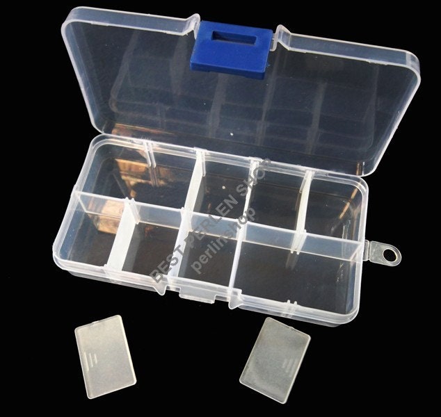1 Stück Klar Schmuck Bastel Aufbewahrungsbox Sortierkästen 1 Stück Klar Schmuck Bastel Aufbewahrungsbox Sortierkästen