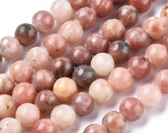 Imperial Jasper Beads Semi-Precious Stone 6/8 mm Round Multicolored Natural Gemstone Beads Jewelry Stone for Necklace Bracelet Jewelry Beads