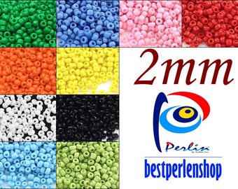 Rocailles Perlen 10 Farben 13000 stk Glasperlen 2mm 11/0 Rund Nur Opak Set Schmuck Pony Mini Perlen ( 20g x 10 ) 200g Seed Beads