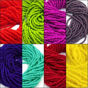 Perline Per Semi 2 mm Set Su Vetro Fili Multipli Preciosa Ornela 4500pz 11/0 Opaco
