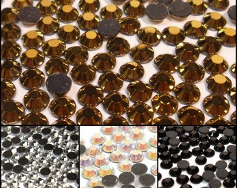 Paquete de 1500 diamantes de imitación hotfix de 2 mm SS6, piedras preciosas con purpurina termofijadas para manualidades