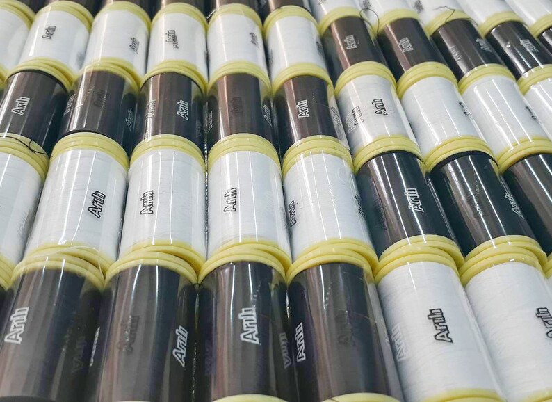 60 Spools Polyester Sewing Thread Hand Embroidery Thread Black and