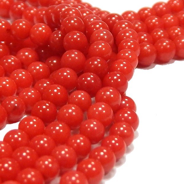 30pcs gemstone beads natural coral stone 2.5 mm ball shape semi-precious stone gemstone beads for threading for jewelry making G106