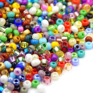 Perle Rocailles 2 mm Preciosa Ornela Czech 9000 pezzi perle di vetro 11/0 colori misti, perline 100g
