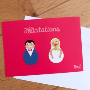 Carte Félicitations mariage / wedding