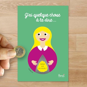 Carte à gratter / Annonce grossesse