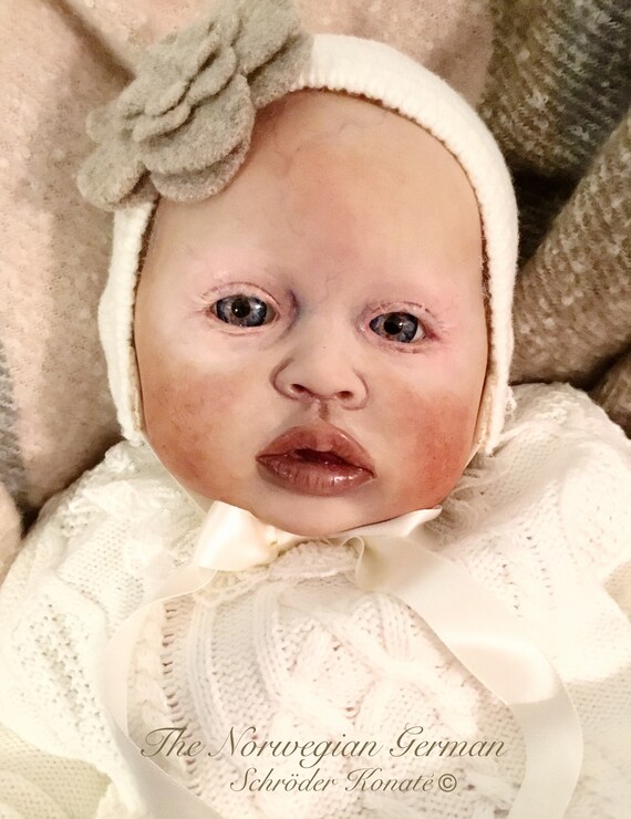 albino reborn baby