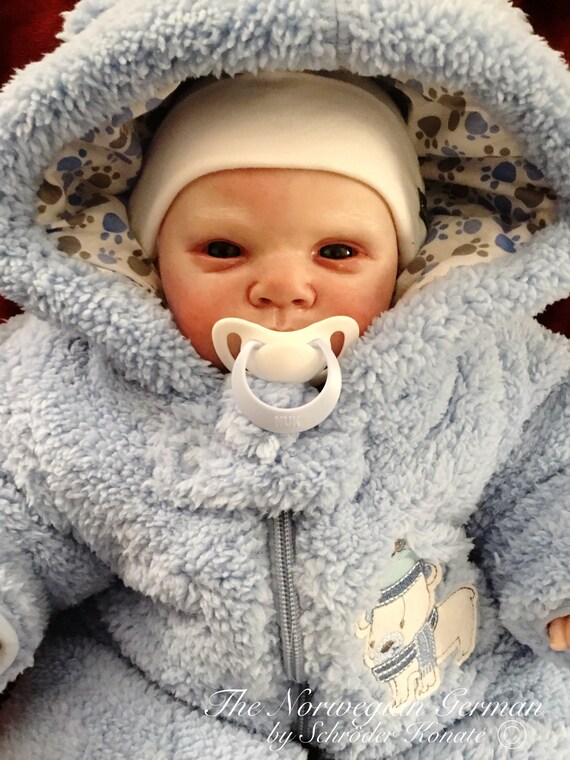 albino reborn baby