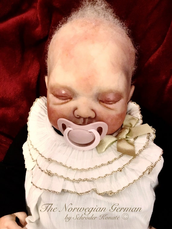 albino reborn baby