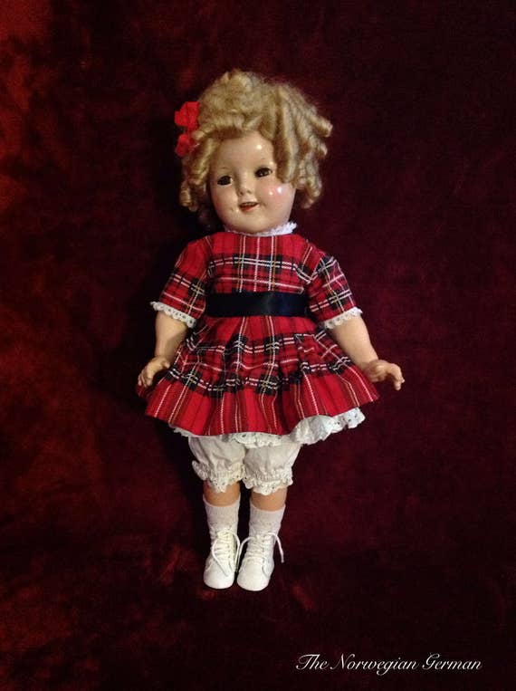 shirley temple doll red