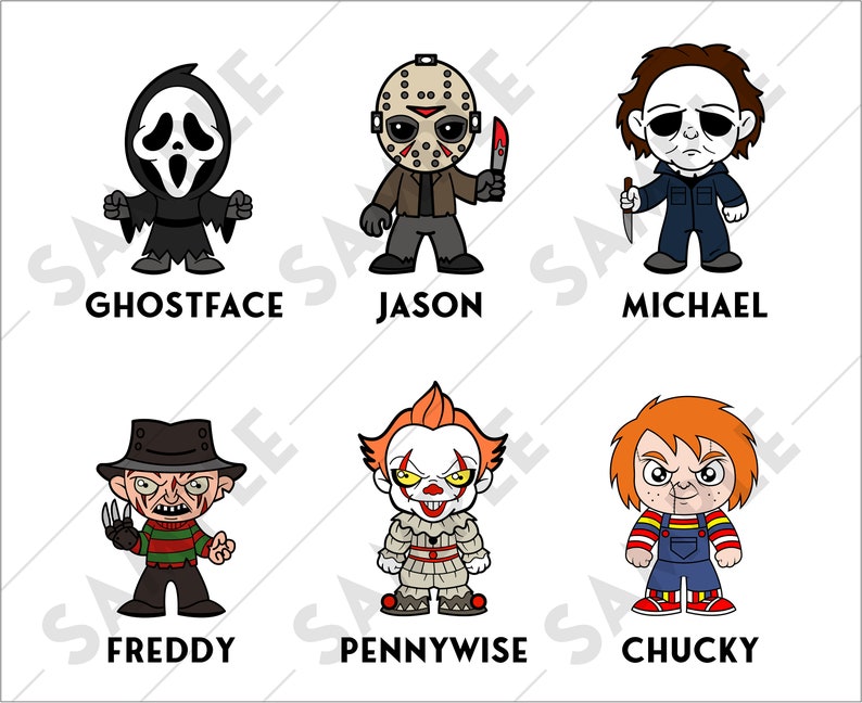 Halloween, Horror Movie Killers, Chibi Characters, Scream, Jason ...