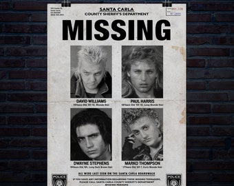 Póster digital de Missing Boys de 20 x 30 pulgadas y 300 dpi, descarga digital