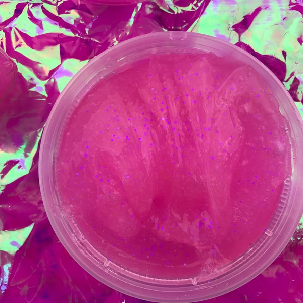 Rave Fairy Slime - Neon Pink- Ultraviolet Blue Color-shifting Glitter- this one is gorgeous!