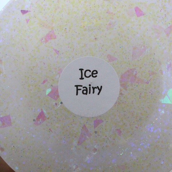 Ice Fairy Slime - Clear Jelly - Microshimmer, Ultraviolet Blue Color-shifting Glitter & Unicorn Skin Glitter!
