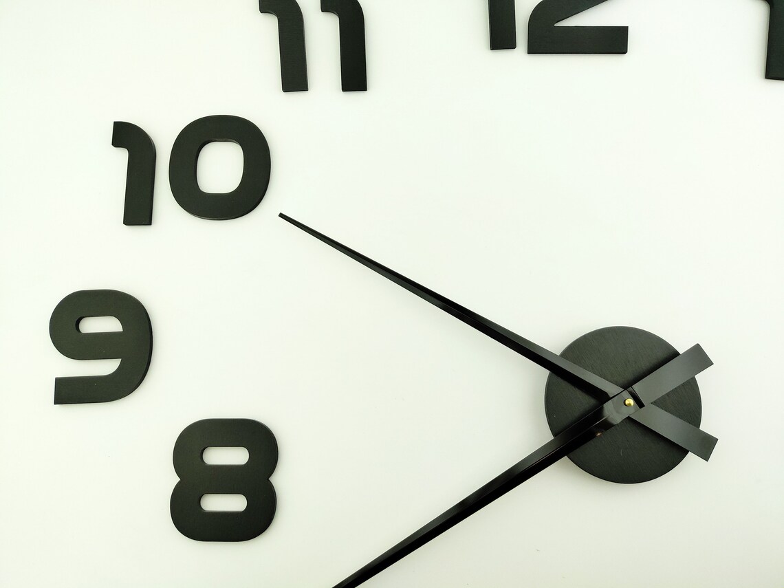 Extra Large WALL CLOCK 80120 Cm / 3050 in Simple Clock Etsy