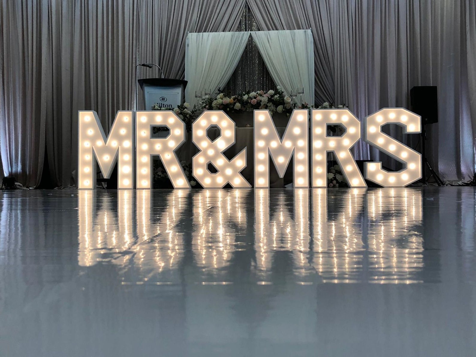 SET Letters Mr & Mrs With Light up Event Light up Light up Etsy