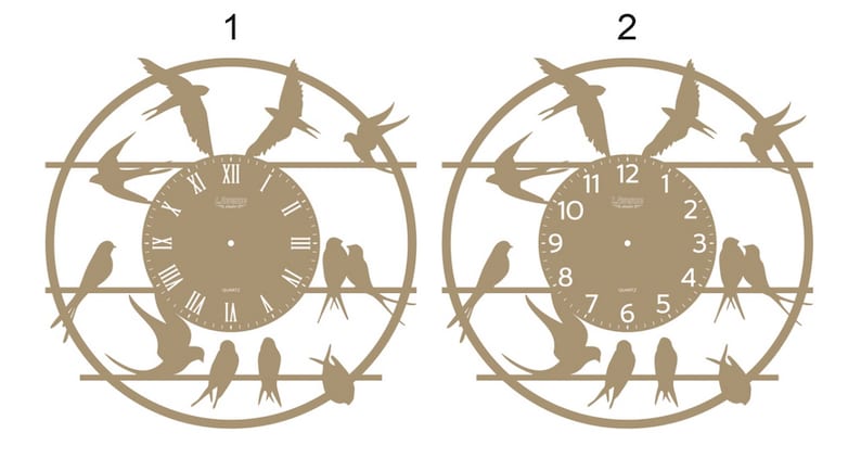 Big clocks Clock wall decor Bird clock Rustic wall clock Natural home decor image 9