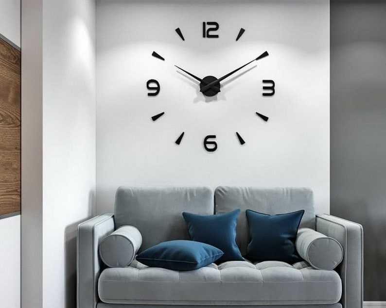 Extra Large Wall Clock Bedroom Clock 3050 in Simple Clock Etsy UK