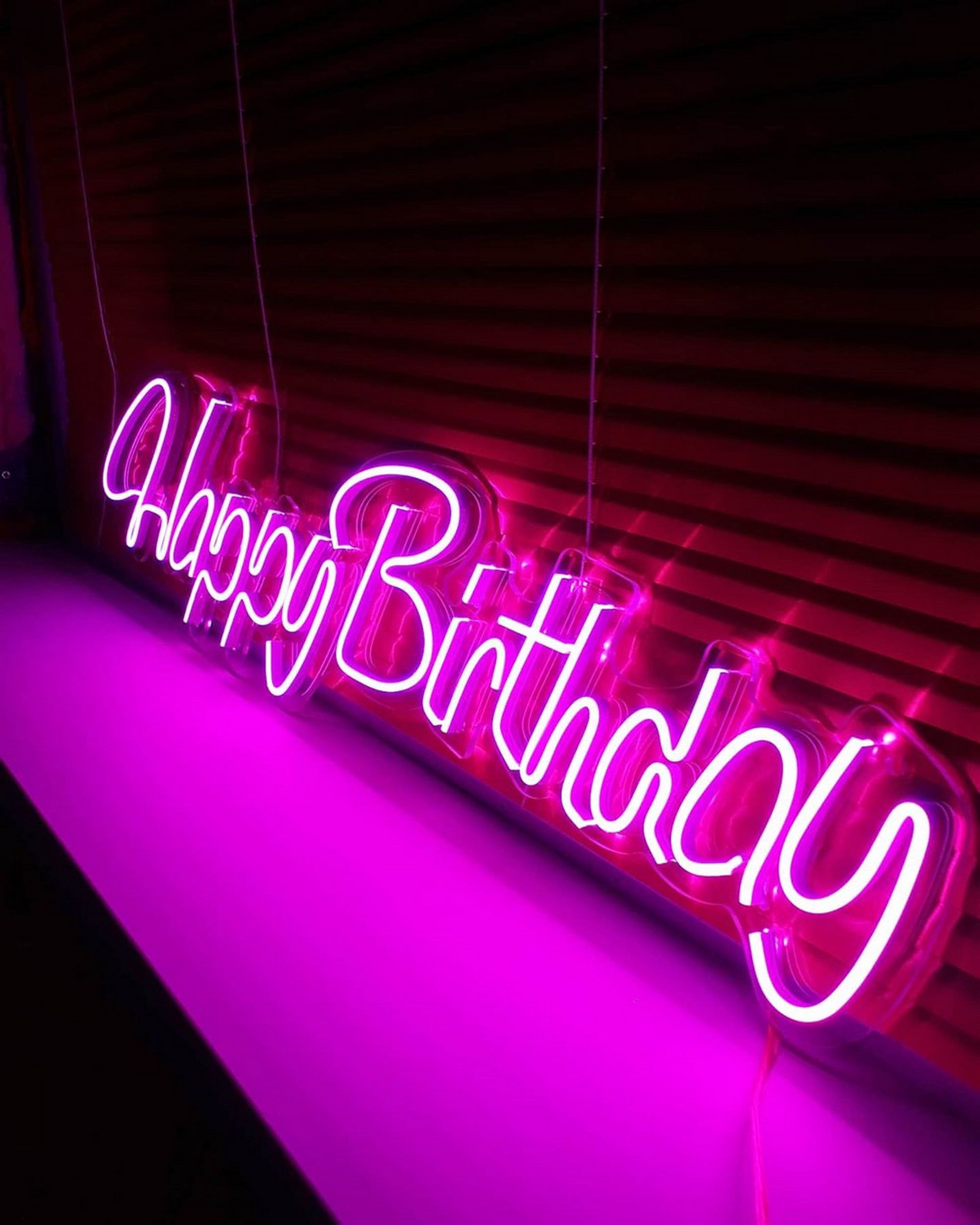 Custom NEON light sign HAPPY BIRTHDAY neon sign Size 17 Etsy