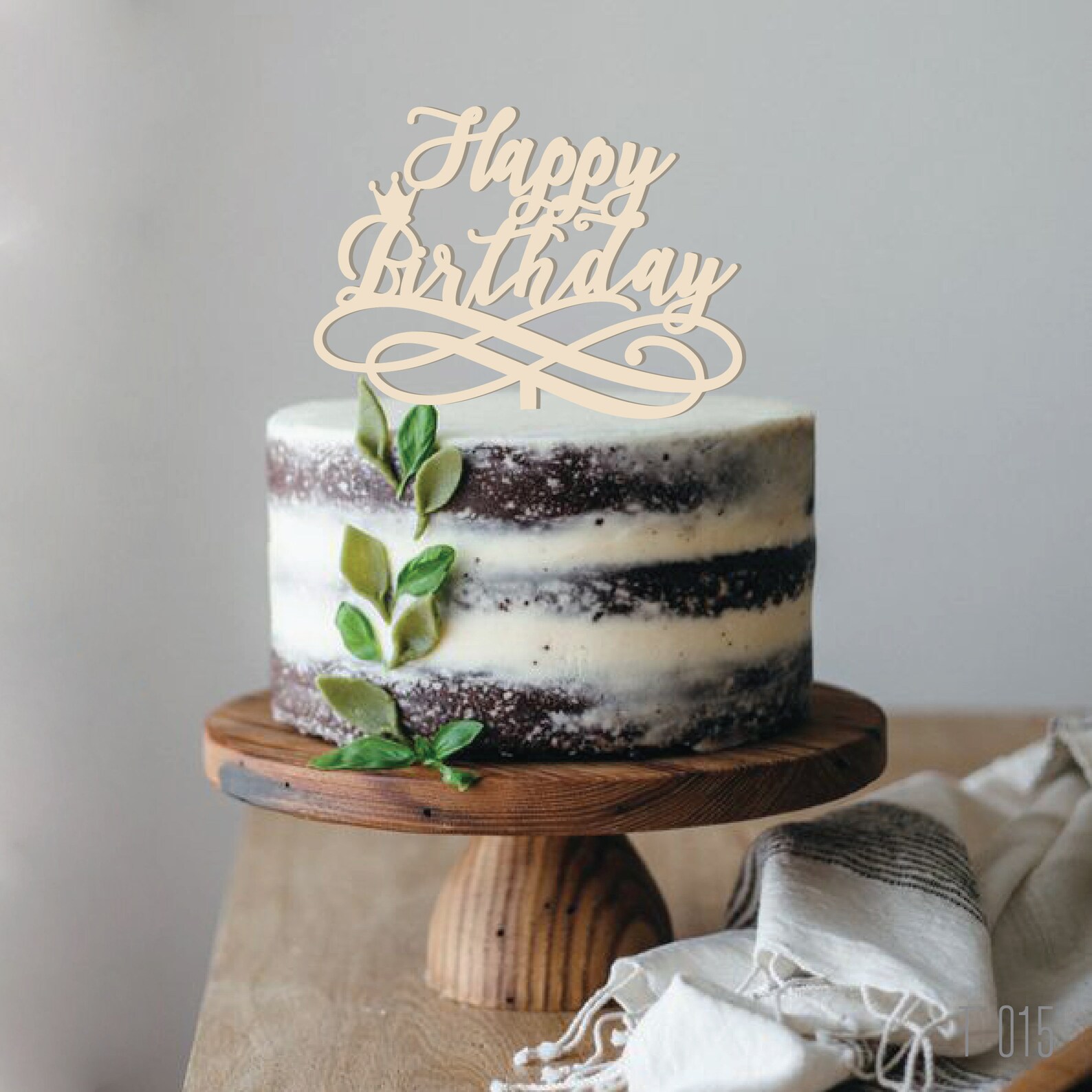 Happy birthday cake toppers Birthday decor Etsy