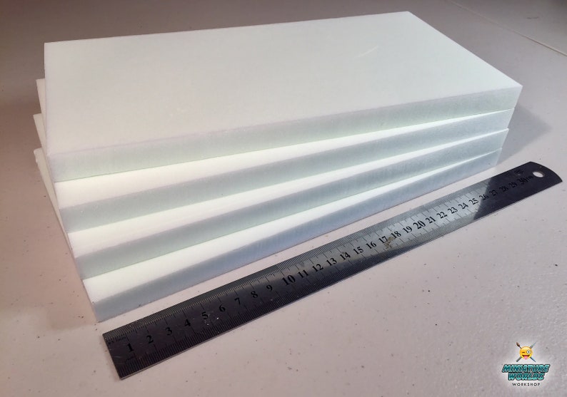 4 Piece high density XPS hobby foam sheet set 28cm L X 14cm W Etsy