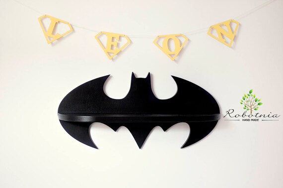 Batman Shelf Shelf For Baby Nursery Kids Room Wall Decorations Decorations For Bedroom Comic Fans Treasure Decor