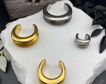 Gewoon oordopjes met zadelspreider Allemaal 316L chirurgisch staal goud of zilver