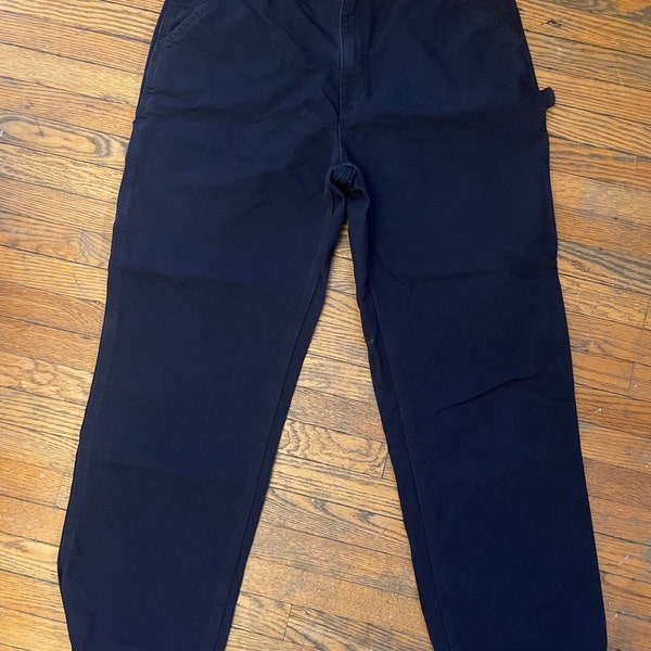 dark blue carhartt work pants 38x32