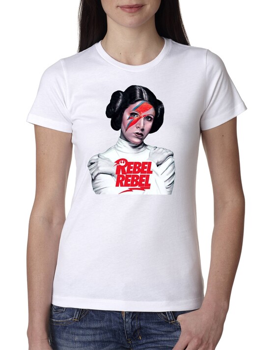 rebel rebel princess leia t shirt