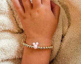 Beaded Mouse Bracelet | Dainty Disney Jewelry| Disney Bracelet| Toddler Bracelet