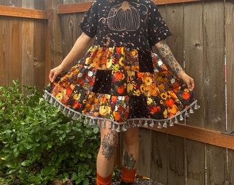 Pumpkin Patch Patchwork Dress