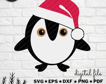 Christmas  Penguin Svg - Christmas Svg - Penguin Svg File - Christmas Svg designs - Penguin Svg - Baby first Christmas Svg