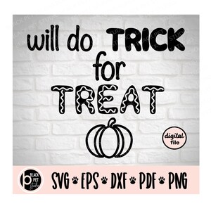 Svg, Dog Bandana, Trick or Treat SVG, Halloween SVG, Halloween, Png