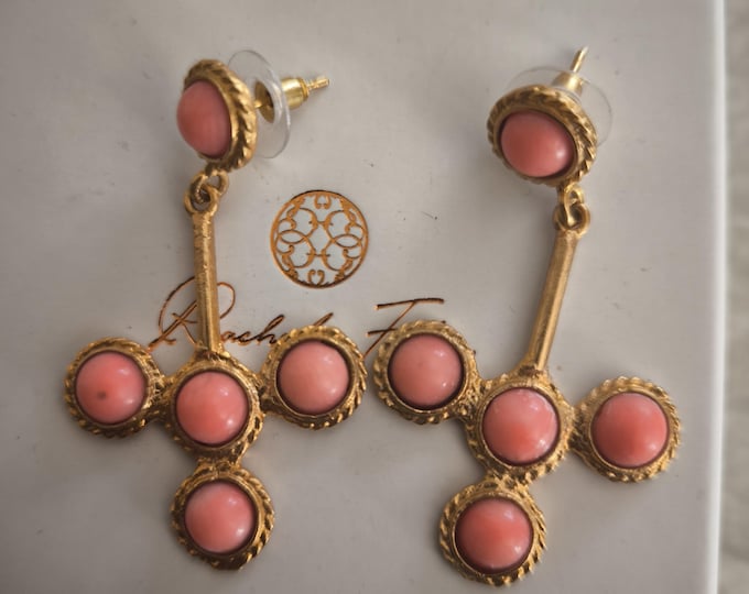 Etruscan style gold earrings - gift for her - handmade -