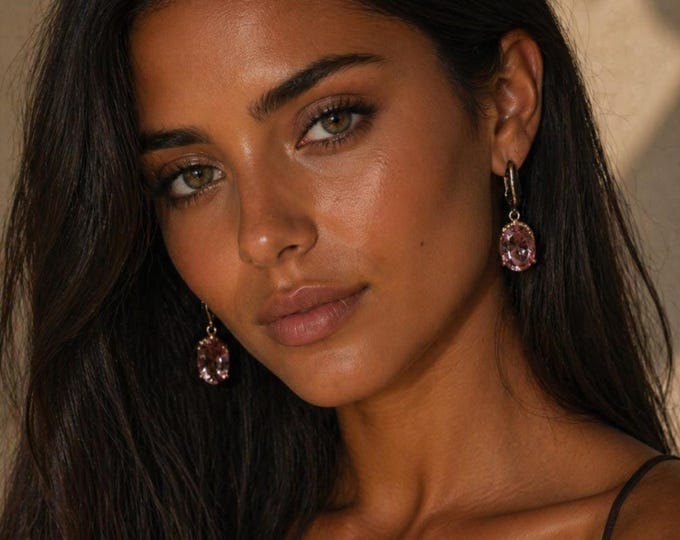 Burnished silver earrings with galvanized gold embroidery, iridescent Csariti or Zultanite stones - handmade jewel -