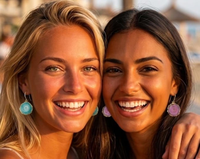 Gold Plated Agate Drop Earrings - Gold Plated Silver Ear Hooks - Handmade Gift for Her - Raw Stones