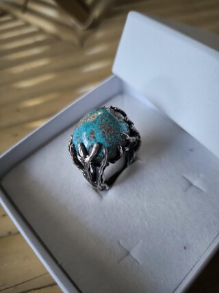 Anello Artigianale In Argento Sterling 925, Piccolo E Elegante, Fatto A Mano In Bulgaria