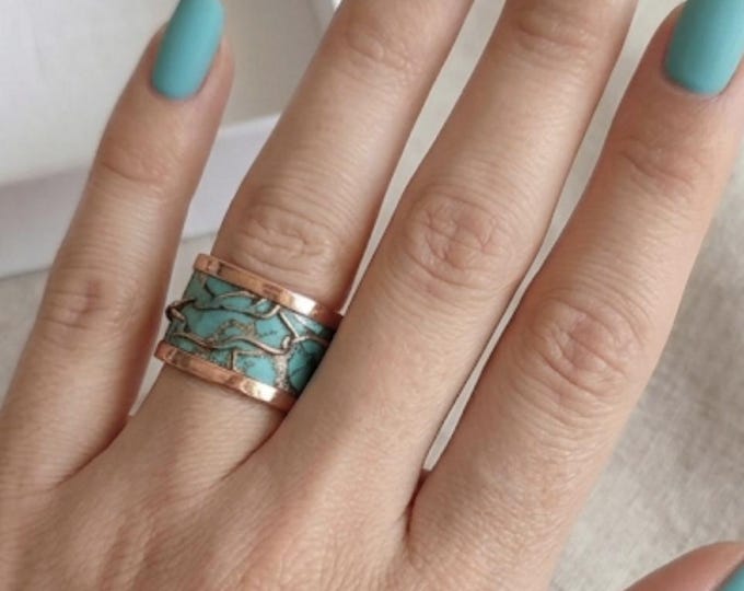 Adjustable copper band rings