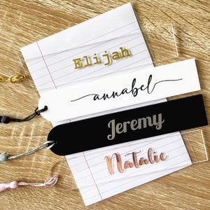 Personalised Acrylic Bookmark | Custom Name Bookmark | Bookmark | Personalised Gift | Unique Bookmark