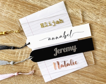 Personalised Acrylic Bookmark | Custom Name Bookmark | Bookmark | Personalised Gift | Unique Bookmark